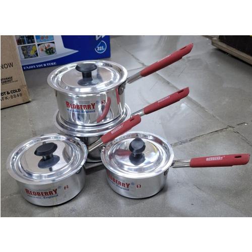  Redberry Premium 8-Piece Stainless Steel Cookware Set