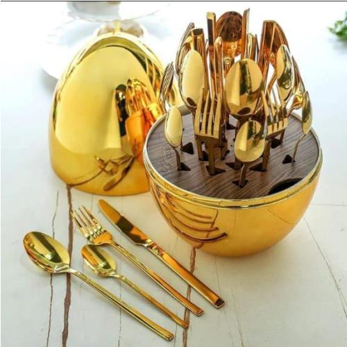 36-piece Executive Egg-shaped Cutlery Set.