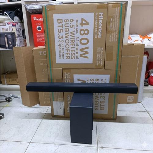 Hisense HS3100 3.1CH Wireless Soundbar System – 480W, 6.5" Wireless Subwoofer, Dolby Audio & DTS Virtual: