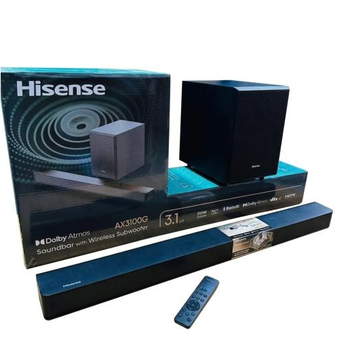 Hisense AX3100G 3.1CH Soundbar with Wireless Subwoofer (280W)