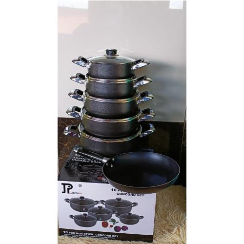 The JP Jamespot 11-Piece Non-Stick Concord Cookware Set 