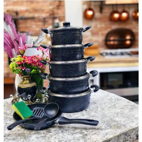 Jamespot Granite Non-Stick 14 pieces  Cookware Set